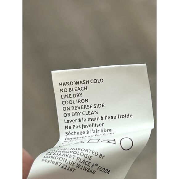 Anthropologie Tiny Womens Frances Long-Sleeve Embroidered Ruffled Top Size Large - Picture 8 of 11